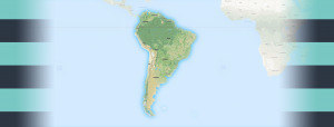 Map of South America Region
